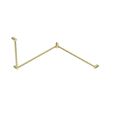 Mecca Care 32mm Dda Nero Toilet Nero Grab Rail Set 90 Degree 600X1065X1025mm - Brushed Gold